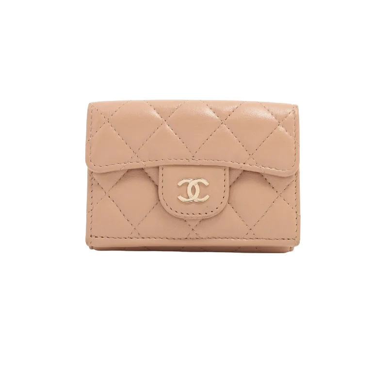 ITEM 20 - Chanel Quilted Compact Wallet Beige