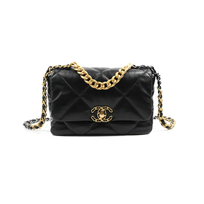 Chanel 19 Small Black Mixed Hardware