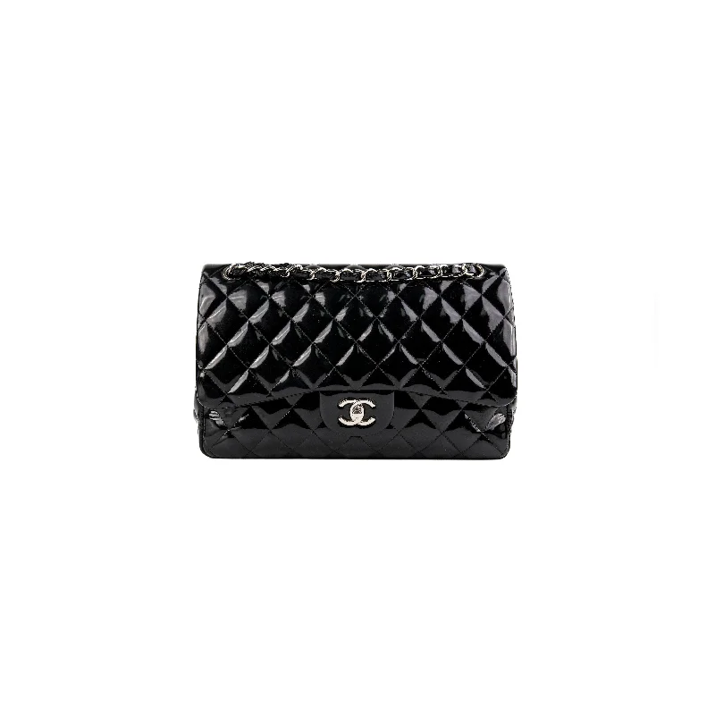 Chanel Jumbo Flap Patent Black