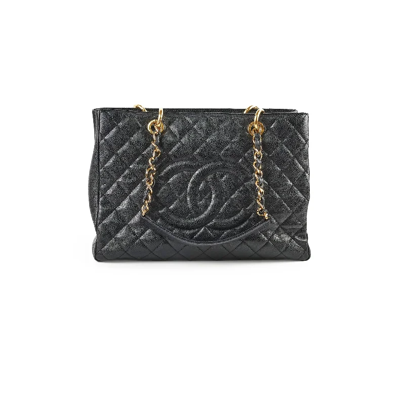 Chanel Caviar Grand Shopping Tote GST Black