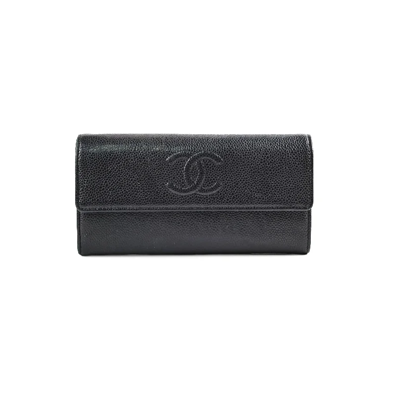 Chanel Long Wallet Black 18 Series