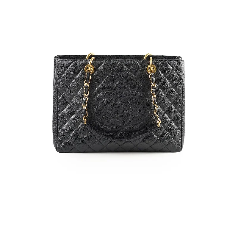 Chanel Grand Shopping Tote GST Caviar Black - Series 19