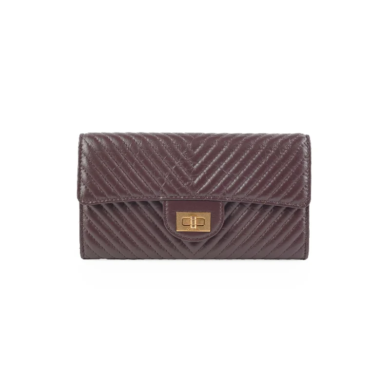 Chanel Reissue Long Wallet Burgundy