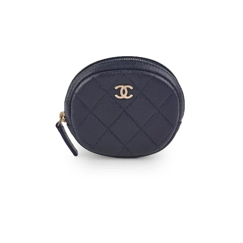 Chanel Caviar Coin Purse Navy