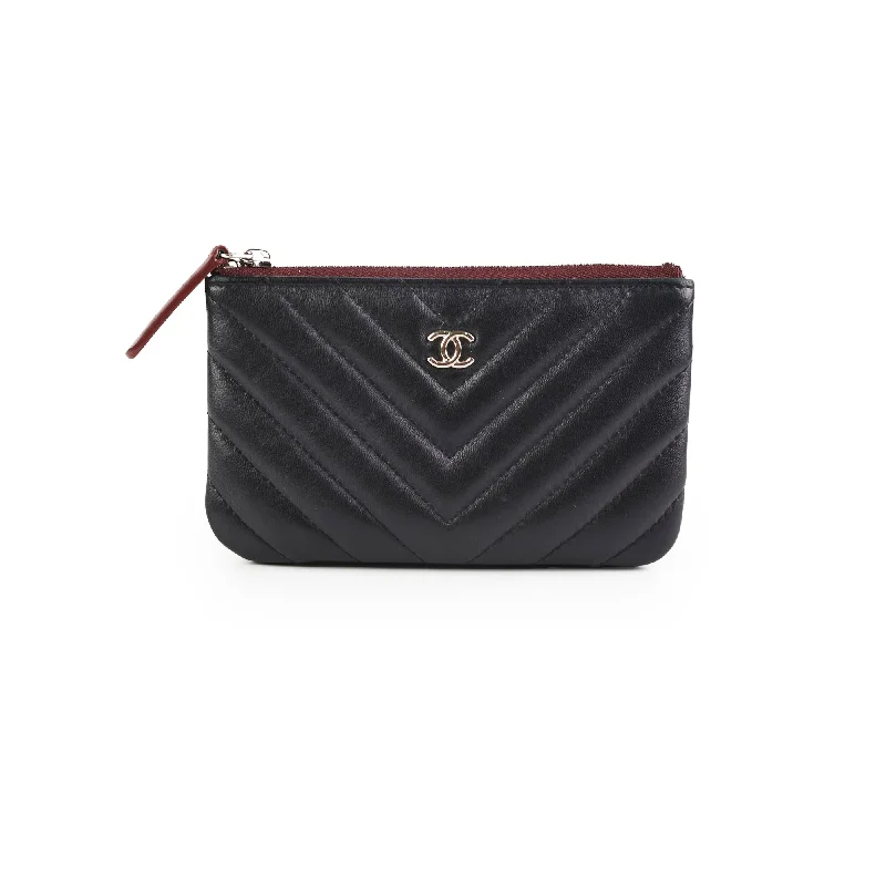 Chanel Small Chevron Black O Case