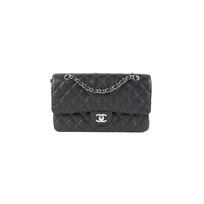 Chanel Medium/Large Double Classic Flap Caviar Black