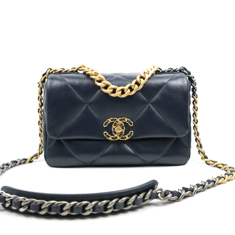 Chanel 19 Small Navy Mixed Hardware